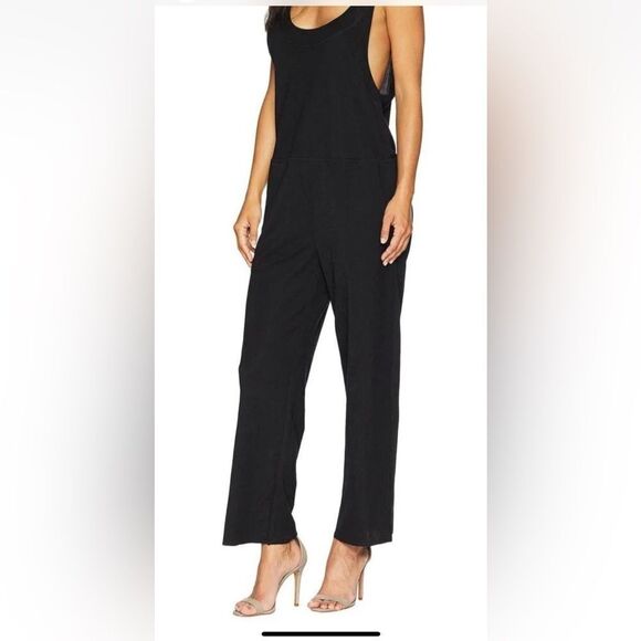 Kenneth Cole New York black sleeveless jumpsuit size large - Picture 1 of 12